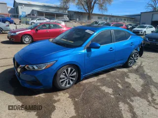 2021 Nissan Sentra SV with VIN 3N1AB8CV0MY229894, listed as a Copart auction lot 50355685 with 46,920 mi miles and Salvage Title. Bid and sale history available at carsss.com. Image 1.