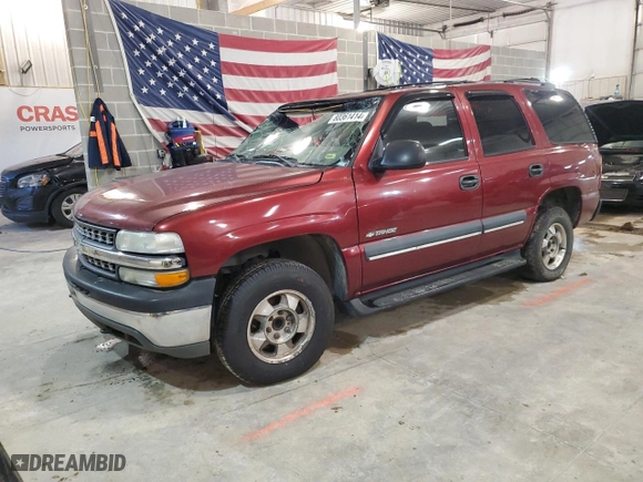 2002 Chevrolet Tahoe LT with VIN 1GNEC13Z12R228169, listed as a Copart auction lot 80361414 with 0 mi miles and Clean Title. Bid and sale history available at carsss.com. Image 1.