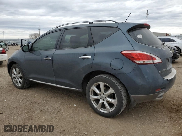 2014 Nissan Murano SL with VIN JN8AZ1MU4EW420043, listed as a Copart auction lot 50423395 with 162,413 mi miles and Salvage Title. Bid and sale history available at carsss.com. Image 2.