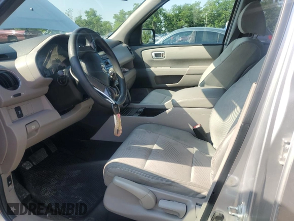 2013 Honda Pilot LX with VIN 5FNYF4H24DB018510, listed as a Copart auction lot 62575385 with 94,941 mi miles and Salvage title. Bid and sale history available at DreamBid. Image 7.