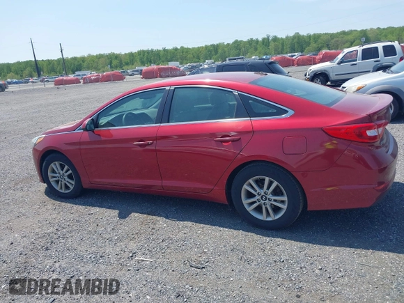 2016 Hyundai Sonata SE with VIN 5NPE24AF0GH426827, listed as a IAAI auction lot 42163411 with 120,294 mi miles and . Bid and sale history available at carsss.com. Image 14.