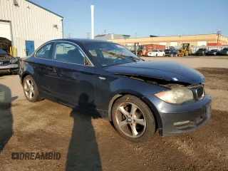 2009 BMW 1 Series 128i with VIN WBAUP73569VK76113, listed as a Copart auction lot 73601344 with Not Provided miles and Salvage Title. Bid and sale history available at carsss.com. Image 4.