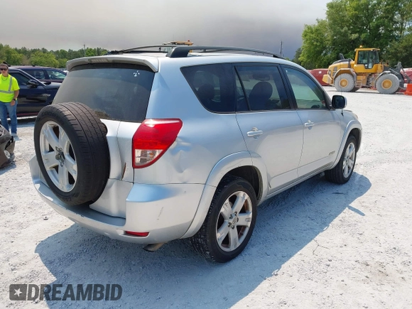 2008 Toyota RAV4 Sport with VIN JTMZD32V886075558, listed as a IAAI auction lot 41999352 with 217,271 mi miles and . Bid and sale history available at DreamBid. Image 4.