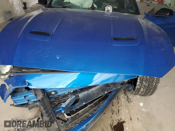 2021 Ford Mustang GT with VIN 1FA6P8CF5M5145196, listed as a Copart auction lot 58097725 with 29,413 mi miles and Salvage title. Bid and sale history available at DreamBid. Image 11.