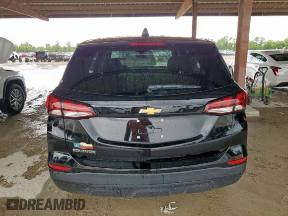 2024 Chevrolet Equinox LS with VIN 3GNAXHEG0RL366097, listed as a Copart auction lot 61048045 with 22,968 mi miles and Salvage title. Bid and sale history available at DreamBid. Image 6.