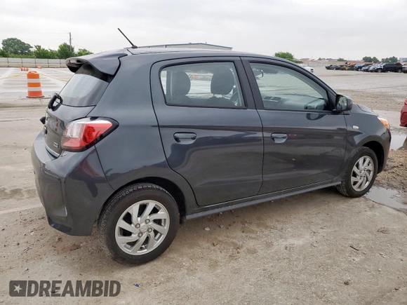 2024 Mitsubishi Mirage ES with VIN ML32AUHJ4RH013782, listed as a Copart auction lot 58069015 with 7,366 mi miles and Salvage title. Bid and sale history available at DreamBid. Image 3.