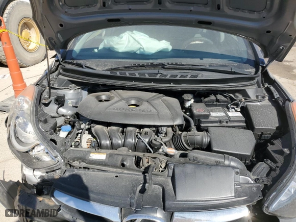 2012 Hyundai Elantra GLS with VIN 5NPDH4AE1CH129139, listed as a Copart auction lot 48070545 with 57,421 mi miles and Salvage Title. Bid and sale history available at carsss.com. Image 11.