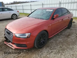 2014 Audi A4 Premium Plus with VIN WAUEFAFL0EN024608, listed as a Copart auction lot 45843405 with 136,335 mi miles and Salvage Title. Bid and sale history available at carsss.com. Image 1.