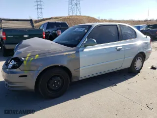 2005 Hyundai Accent GLS with VIN KMHCG35C55U337255, listed as a Copart auction lot 43761985 with 192,585 mi miles and Salvage Title. Bid and sale history available at carsss.com. Image 1.