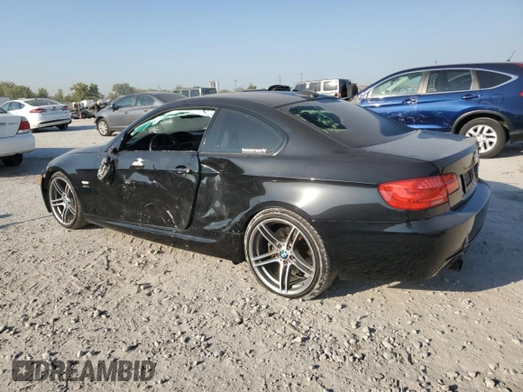 2011 BMW 3 Series 335is with VIN WBAKG1C58BE617991, listed as a Copart auction lot 75038714 with Not Provided miles and Salvage Title. Bid and sale history available at carsss.com. Image 2.
