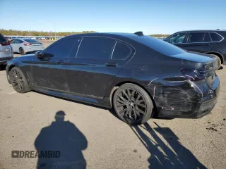 2021 BMW 7 Series 750i xDrive with VIN WBA7U2C03MCE67380, listed as a Copart auction lot 48050355 with 49,353 mi miles and Salvage Title. Bid and sale history available at carsss.com. Image 2.