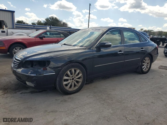 2007 Hyundai Azera SE with VIN KMHFC46F77A230168, listed as a Copart auction lot 72891584 with 119,853 mi miles and Salvage Title. Bid and sale history available at carsss.com. Image 1.