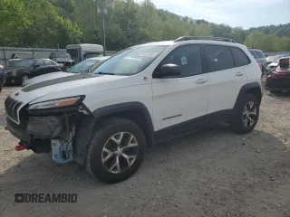 2017 Jeep Cherokee Trailhawk with VIN 1C4PJMBS3HW618441, listed as a Copart auction lot 55429935 with 138,897 mi miles and Salvage title. Bid and sale history available at DreamBid. Image 1.