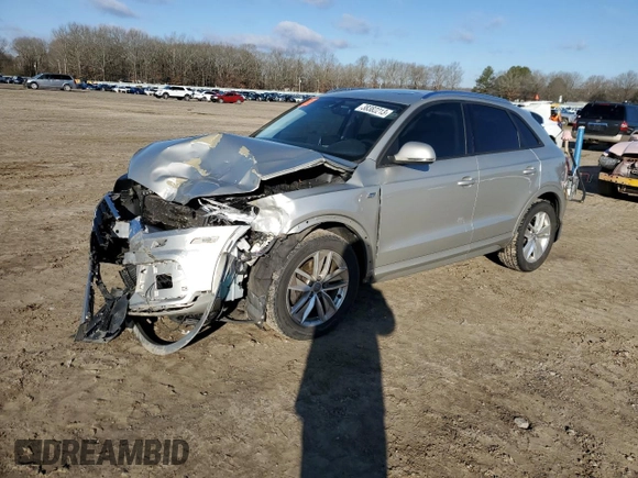 2017 Audi Q3 Premium with VIN WA1ECCFS2HR012689, listed as a Copart auction lot 38382213 with 85,687 mi miles. Bid and sale history available at carsss.com. Image 1.