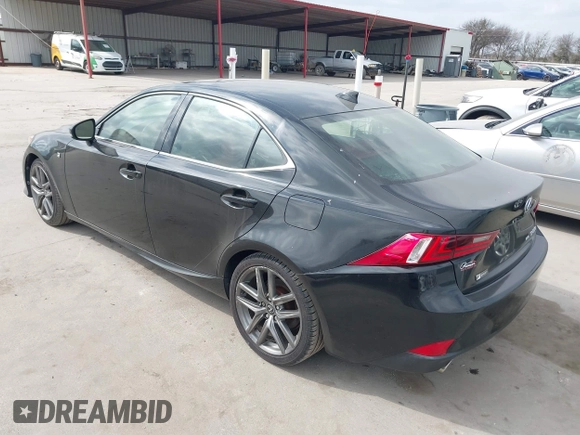 2015 Lexus IS 250 with VIN JTHCF1D26F5026996, listed as a IAAI auction lot 41537558 with 133,341 mi miles and . Bid and sale history available at DreamBid. Image 3.