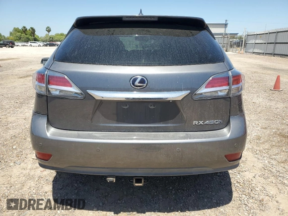 2015 Lexus RX 450h with VIN 2T2ZB1BA1FC002539, listed as a Copart auction lot 53195065 with 111,621 mi miles and Salvage title. Bid and sale history available at DreamBid. Image 6.