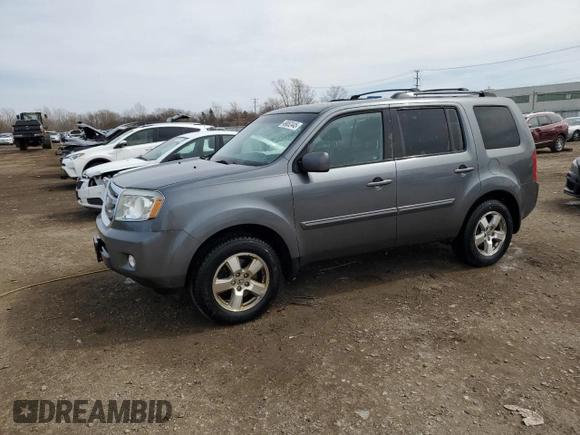 2011 Honda Pilot EX-L with VIN 5FNYF4H53BB099202, listed as a Copart auction lot 49852445 with 112,706 mi miles and Salvage Title. Bid and sale history available at DreamBid. Image 1.
