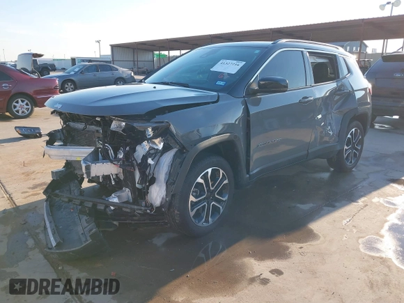 2024 Jeep Compass Limited с VIN 3C4NJDCN9RT589163, выставлен на аукционе IAAI как лот 41327216 с пробегом Не указан миль и . История ставок и продаж доступна на DreamBid. Изображение 22.