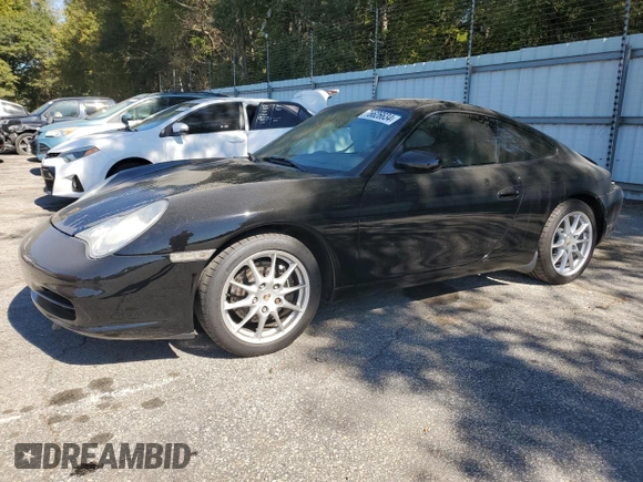 2003 Porsche 911 Carrera with VIN WP0AA29943S621152, listed as a Copart auction lot 76626634 with 67,771 mi miles and Salvage Title. Bid and sale history available at carsss.com. Image 1.