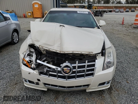 2013 Cadillac CTS Premium with VIN 1G6DP5E39D0120160, listed as a Copart auction lot 76454074 with Not Provided miles and Salvage Title. Bid and sale history available at DreamBid. Image 5.