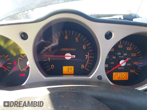 2004 Nissan 350Z Touring with VIN JN1AZ34D94M102990, listed as a IAAI auction lot 41830661 with 107,520 mi miles. Bid and sale history available at carsss.com. Image 7.