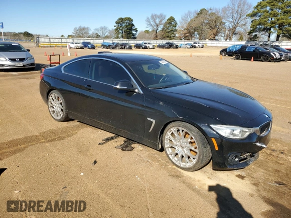 2014 BMW 4 Series 435i with VIN WBA3R1C53EK191776, listed as a Copart auction lot 42410245 with 87,018 mi miles and Salvage Title. Bid and sale history available at carsss.com. Image 4.