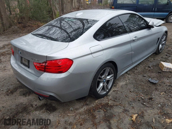 2015 BMW 4 Series 435i with VIN WBA3R1C56FK194866, listed as a IAAI auction lot 41858787 with 77,948 mi miles and . Bid and sale history available at carsss.com. Image 4.
