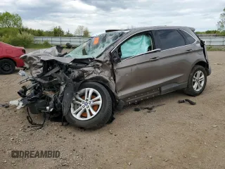 2019 Ford Edge SEL z VIN 2FMPK4J9XKBC64000, wystawiony jako Copart lot #56678125 z przebiegiem Nie podano mil oraz Szkoda całkowita • Salvage title. Historia ofert i sprzedaży dostępna na DreamBid. Obrazek 1.