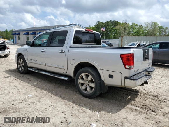 2010 Nissan Titan SE with VIN 1N6BA0ED2AN313022, listed as a Copart auction lot 51222275 with 137,640 mi miles and Salvage title. Bid and sale history available at DreamBid. Image 2.