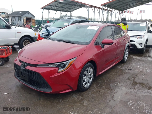 2022 Toyota Corolla LE with VIN JTDEPMAEXNJ222730, listed as a IAAI auction lot 41302295 with 22,817 mi miles. Bid and sale history available at carsss.com. Image 18.