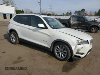2013 BMW X3 xDrive28i with VIN 5UXWX9C5XD0A20457, listed as a Copart auction lot 54404445 with 126,295 mi miles and Salvage Title. Bid and sale history available at DreamBid. Image 4.