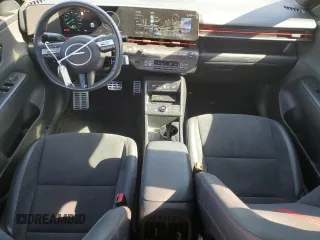 2024 Hyundai Kona N Line with VIN KM8HA3A35RU033474, listed as a Copart auction lot 82763824 with 9,424 mi miles and Salvage Title. Bid and sale history available at carsss.com. Image 8.