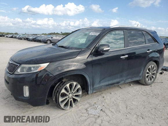 2015 Kia Sorento SX with VIN 5XYKW4A7XFG647597, listed as a Copart auction lot 48148365 with 186,022 mi miles and Salvage Title. Bid and sale history available at carsss.com. Image 1.