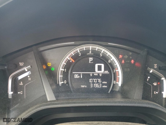 2018 Honda CR-V LX with VIN 2HKRW5H3XJH424842, listed as a Copart auction lot 50756145 with 107,076 mi miles and Salvage Title. Bid and sale history available at carsss.com. Image 9.