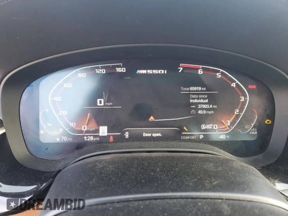 2020 BMW 5 Series M550i xDrive с VIN WBAJS7C02LCE21157, выставлен на аукционе Copart как лот 87420314 с пробегом 65 919 миль миль и Списание • Salvage title. История ставок и продаж доступна на DreamBid. Изображение 9.