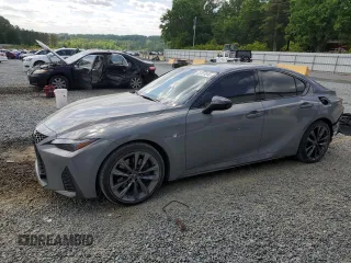2025 Lexus IS 350 F Sport with VIN JTHGZ1B25S5083633, listed as a Copart auction lot 55157845 with 3,847 mi miles and Salvage title. Bid and sale history available at DreamBid. Image 1.