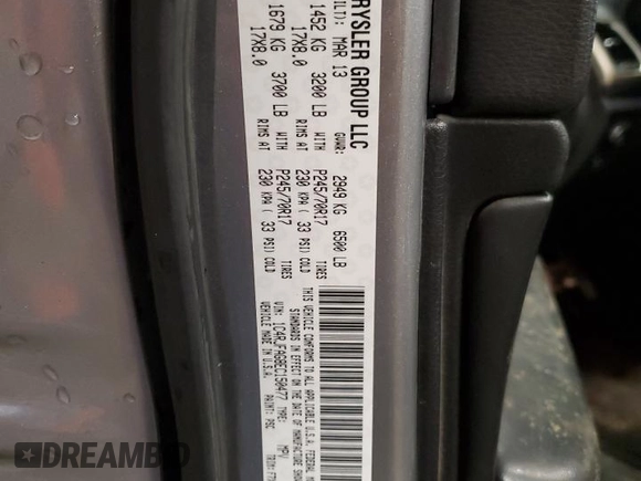2014 Jeep Grand Cherokee Laredo with VIN 1C4RJFAG8EC150477, listed as a Copart auction lot 89332515 with 189,914 mi miles and Salvage Title. Bid and sale history available at DreamBid. Image 13.