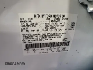 2011 Ford Explorer Limited z VIN 1FMHK8F86BGA78359, wystawiony jako Copart lot #60367645 z przebiegiem 197 231 mil mil oraz Szkoda całkowita • Salvage title. Historia ofert i sprzedaży dostępna na DreamBid. Obrazek 12.