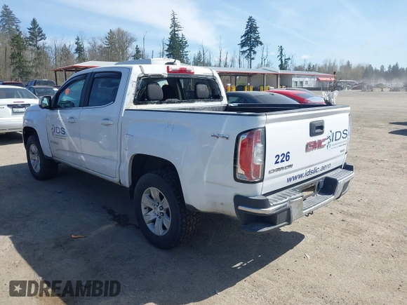 2017 GMC Canyon 4WD SLE with VIN 1GTG6CEN0H1155690, listed as a IAAI auction lot 41956326 with 56,841 mi miles. Bid and sale history available at carsss.com. Image 3.