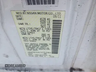 2012 Nissan NV SV with VIN 1N6AF0KY1CN111280, listed as a IAAI auction lot 41835958 with 153,051 mi miles. Bid and sale history available at carsss.com. Image 9.