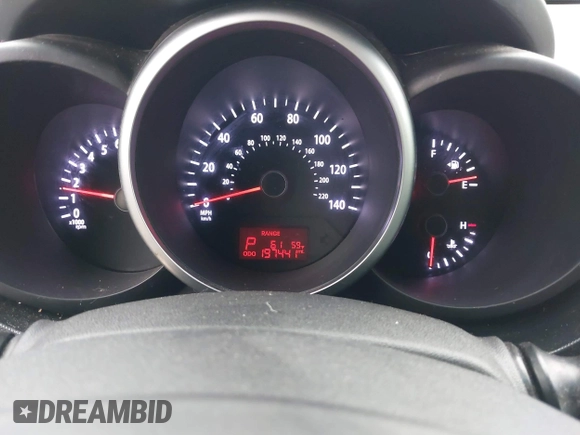 2012 Kia Soul + with VIN KNDJT2A69C7441065, listed as a IAAI auction lot 41821091 with 197,441 mi miles. Bid and sale history available at carsss.com. Image 7.