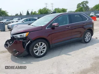 2019 Ford Edge Titanium with VIN 2FMPK4K96KBB20247, listed as a IAAI auction lot 42450212 with 121,756 mi miles and . Bid and sale history available at DreamBid. Image 17.