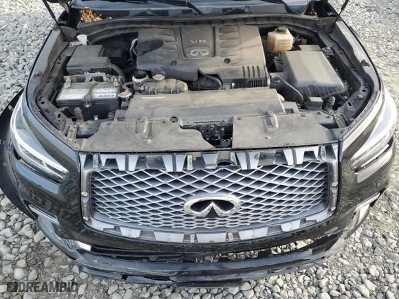2019 Infiniti QX80 LUXE with VIN JN8AZ2NF3K9681793, listed as a Copart auction lot 49930475 with 83,923 mi miles and Salvage Title. Bid and sale history available at carsss.com. Image 13.