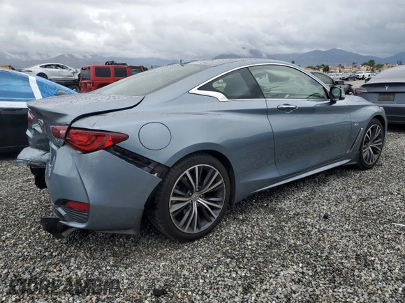 2017 Infiniti Q60 Premium with VIN JN1CV7EK6HM111158, listed as a Copart auction lot 48640105 with 75,043 mi miles and Salvage Title. Bid and sale history available at DreamBid. Image 3.