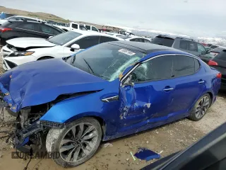 2015 Kia Optima SXL Turbo with VIN 5XXGR4A66FG462018, listed as a Copart auction lot 50087995 with Not Provided miles and Salvage Title. Bid and sale history available at DreamBid. Image 1.