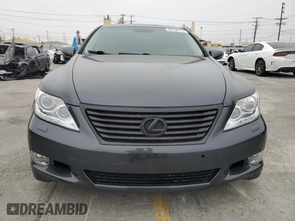 2010 Lexus LS 460 with VIN JTHBL5EF6A5097444, listed as a Copart auction lot 60158115 with 165,130 mi miles and Salvage title. Bid and sale history available at DreamBid. Image 5.