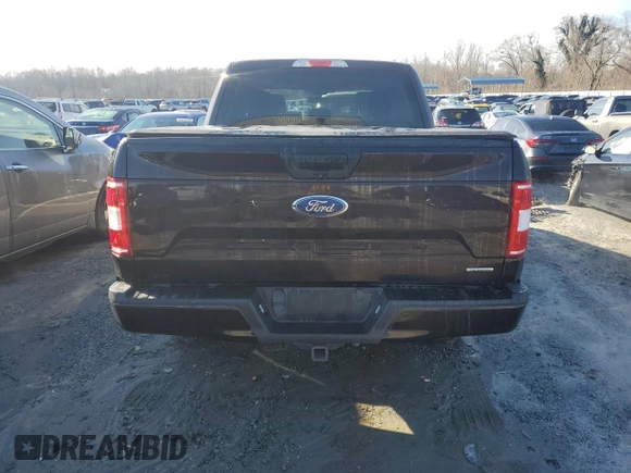 2020 Ford F-150 XL with VIN 1FTEW1CP3LFB61043, listed as a Copart auction lot 86164934 with 128,305 mi miles and Salvage Title. Bid and sale history available at carsss.com. Image 6.