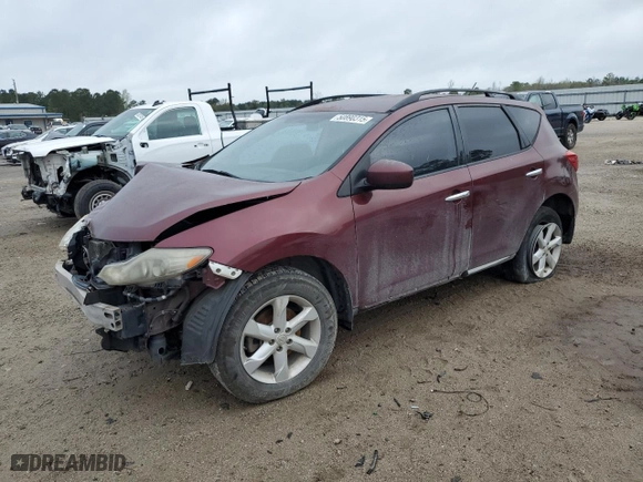 2009 Nissan Murano S with VIN JN8AZ18U39W004632, listed as a Copart auction lot 50890315 with 185,907 mi miles and Salvage Title. Bid and sale history available at carsss.com. Image 1.