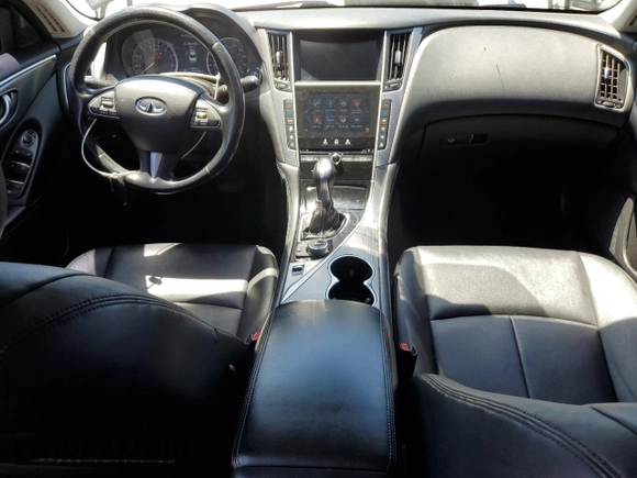 2015 Infiniti Q50 with VIN JN1BV7APXFM341182, listed as a Copart auction lot 63513845 with 146,925 mi miles and Salvage title. Bid and sale history available at DreamBid. Image 8.