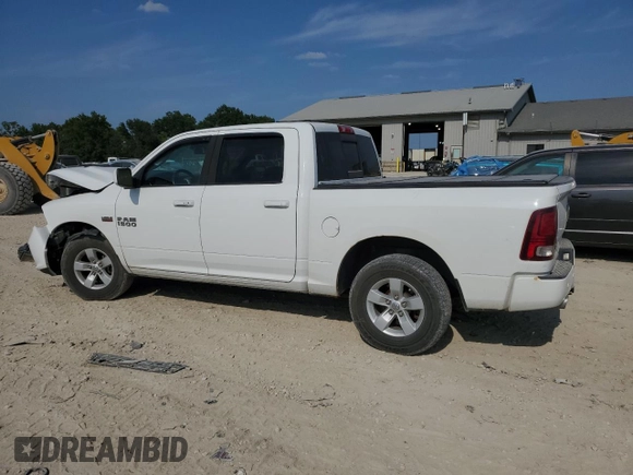 2015 Ram 1500 Sport with VIN 1C6RR7MT3FS549903, listed as a Copart auction lot 65462414 with 162,509 mi miles and Salvage title. Bid and sale history available at DreamBid. Image 2.